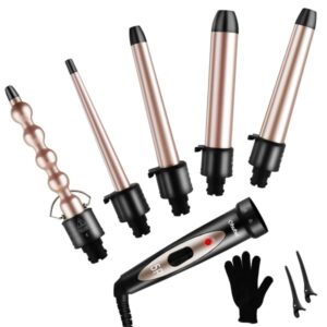 5 in 1 Curling Iron Wand Set