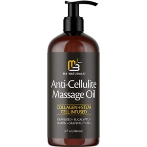 M3 Naturals Anti Cellulite Massage Oil Natural Lotion