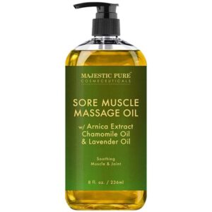 MAJESTIC PURE Arnica Sore Muscle Massage Oil