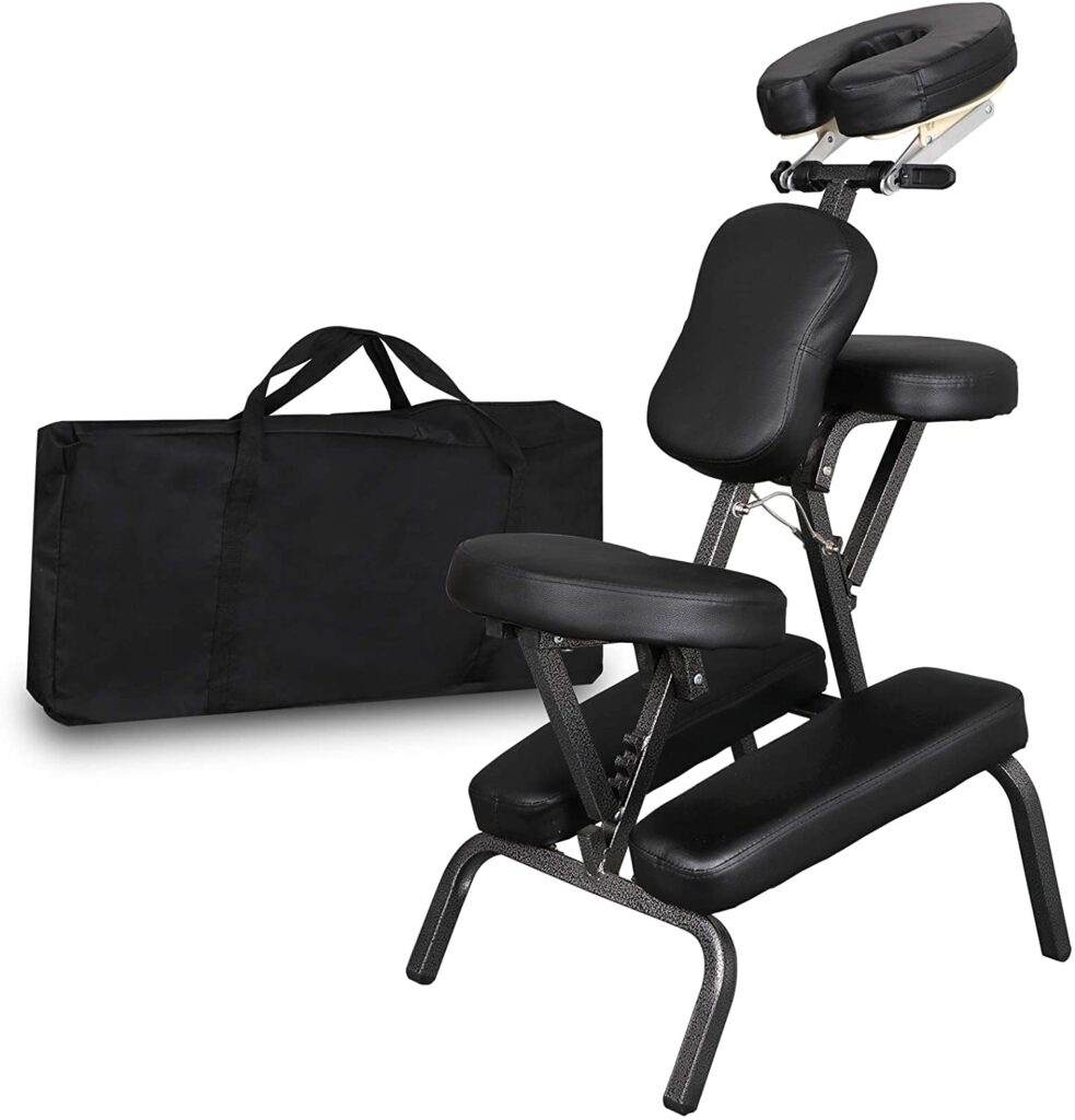 Portable Light Weight Massage Chair Leather Pad