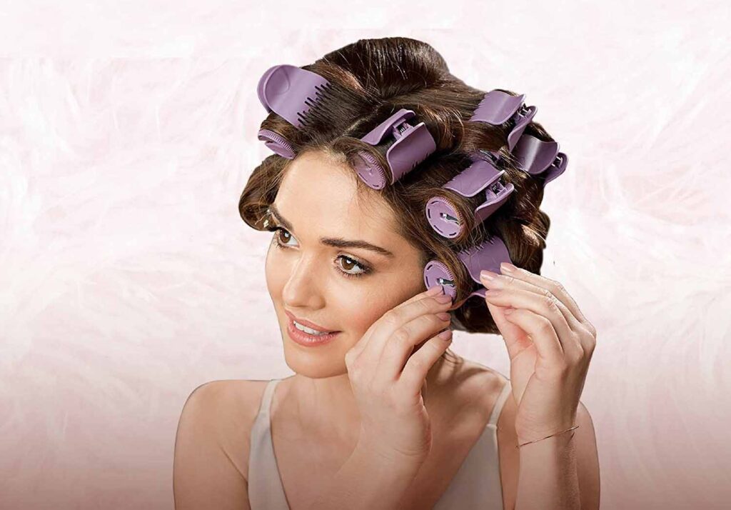 big hot rollers for thin hair